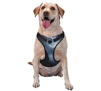 Dog Harness for Small Medium Large Dogs, Reflective & Adjustable with Quick Release Buckles The Wolf on a Full Moon Night