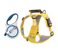 Dog Harness for Walks, Escape Proof, Comfortable Vest with Adjustable Chest Strap, for Medium Dogs, for Outdoor, Garden, Family, Friends, Pets, Walks