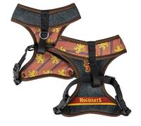 Harry Potter Premium Harness for Dogs - Size XS/S - Yellow and Red - Anti-Pull and Adjustable Training Harness - 100% Polyester - Original Product Designed in Spain