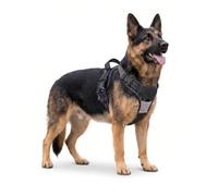 Dog Harness Large Dog, No Pull Dog Harness with Front Clip, Reflective Anti Pull dog harnesses, Magnetic Buckle, No Choke Pet Vest with Skin-Friendly Handle & Breathable Mesh, Black,XL