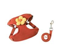Dog Harness Large Dog Puppy Harness & Leash Set Soft Mesh Padded Cat Cute Vest for Outdoor Walking Running