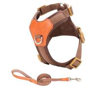 Dog Harness Large For Small Dogs Without Pull With Leash Adjustable Clip Comfortable And Secure Clip