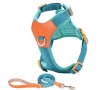 Dog Harness Large For Small Dogs Without Pull With Leash Adjustable Clip Comfortable And Secure Clip