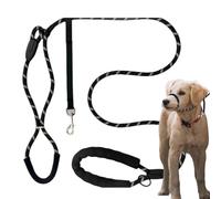 Dog Harness Lead | Easy to Wear Puppy Walking Run | No Pull Dog Training Lead | for Outdoor Hiking Park Trail Beach Home Yard Neighborhood