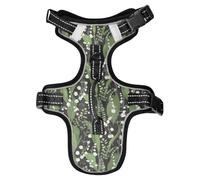 Dog Harness Lily Of The Valley with Fern No Pull Reflective Adjustable Dog Vest with 2 Leash Clips and Easy Control Handle for Small Medium Dogs Cats S