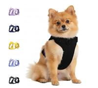 Dog Harness - No Pull Adjustable Front Clip Vest with Soft Padding, 3Leash Clips, and No-Choke Oxford Design Comfort for Small, Medium, and Large Dogs (Black, Small (Neck:12"-16" Chest 16"-20"))