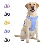 Dog Harness - No Pull Adjustable Front Clip Vest with Soft Padding, 3Leash Clips, and No-Choke Oxford Design Comfort for Small, Medium, and Large Dogs (Cyan Blue, Large (Neck:20"-25" Chest 28"-41"))