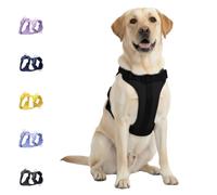Dog Harness - No Pull Adjustable Front Clip Vest with Soft Padding, 3Leash Clips, and No-Choke Oxford Design Comfort for Small, Medium, and Large Dogs (Black, Medium (Neck:15"-19" Chest 22"-30"))
