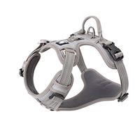 Dog Harness No Pull Adjustable Reflective Step-in Soft Nylon For Small Large Pet TLH56512(XS, Gray)