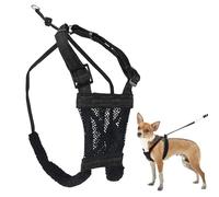 Dog Harness - No pull and No choke humane Design, Non Pulling Pet Harness with Mesh vest, Easy Step-in Adjustable Mesh Harness for control, Black, X-Small by Sporn