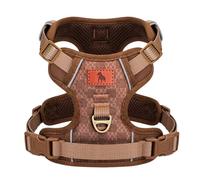 Dog Harness No Pull Front Back Clip Reflective Vest Breathable Soft Padded for Small Medium Large Dogs Sturdy No Choke Checker Board Suits Long Body Dogs for Dachshund French Bulldog German Shepherd