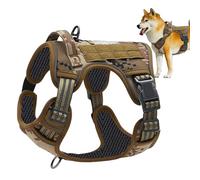 Dog Harness, No Pull Training Vest, Adjustable Sturdy Collar, Comfortable Outdoor Design for Medium and Large Dogs, Rescue, Hunting, Search, Running, Daily Train, Walking Easy to USe