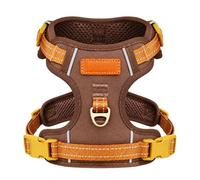 Dog Harness No Pull with Handle Front Back Clip Reflective Vest Breathable Soft Padded Checkerboard Pattern for Small Medium Large Dogs No Choke for Dachshund Chihuahua French Bulldog German Shepherd
