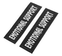 Dog Harness Patch Pair for Night Visibility Reflective Leather | Service Lettering, Removable Fastener Backing, for Photo Taking and Public Areas, Stylish Design