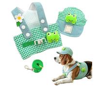 Dog Harness, Pet Supplies with Hat, Dog Harness with Rope Set, for Small Medium Large Puppies Daily Walks and Outdoor Activities