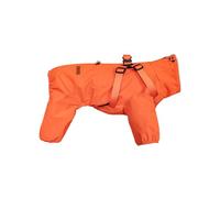Dog Harness Raincoat,Adjustable Dog 4-Legs Rainwaer Jacket Pet Waterproof Windproof Reflective Jumpsuit,Dogs Full Coverage Poncho Coat for Small Medium Large Dogs_3XL(Orange)