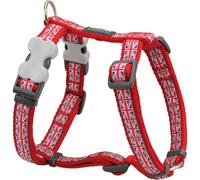 Dog Harness Red Dingo STYLE UNION JACK FLAG 45-66 cm Red 36-59 cm