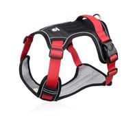 Dog Harness Reflective Midium Large Dogs Tactical Vest Waterproof Oxford Cloth Harnesses Pet Accessoires Supplies,S,RED