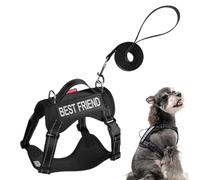 Dog Harness Set: Adjustable Reflective Vest Harness for Pets, Escape Proof Design | Soft Anti-Escape Training Collar for Puppy Outdoor Activities