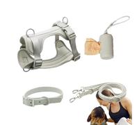 Dog Harness Set, Dog Harness Set for Small Dogs, No Pull Dog Harness | Step in No Pull Dog Puppy Leash Set with Poop Bag Holder