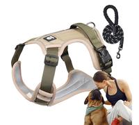 Dog Harness Set,Dog Training Harness,Breathable No Pull Pet Harness Adjustable Dog Harness | Dog Chest Harness,Collar Set with Rope