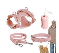 Dog Harness Set for Medium Dogs, Dog Harness Set for Small Dogs - Dog Collar Harness Set, Multifunctional Set for Medium, Easy to Foot, for Everyone