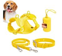 Dog Harness Set for Medium Dogs, Dog Harness Set for Small Dogs, Dog Collar Harness Set, Multifunctional Set for Medium Size, Easy to Foot, Everyday Use