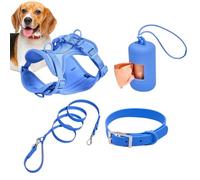 Dog Harness Set for Small Dogs, Dog Harness Set for Medium Dogs, No Pull Dog Harness - Multifunctional Lead Set for Medium, Easy to Foot, for Everyday Use, Adjustable Dog