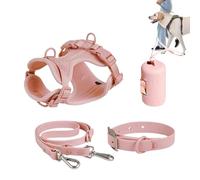 Dog Harness Set for Small Dogs, Dog Harness Set for Medium Dogs - Pet Harness, Collar and Lead Set | Multifunctional Set for Medium, Easy to Foot, for Everyone