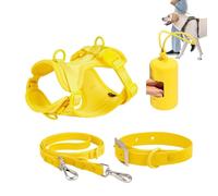 Dog Harness Set for Small Dogs, Dog Set | No Pull Dog Harness | Multifunctional Set for Medium Dogs, Easy to Foot, Everyday Adjustable Dog Collar, Fashion
