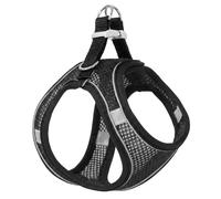 Dog Harness Small Cat Size S Pet Strap Black Soft Mesh Chest Harnesses Breathable Reflective Puppy Harness Step-in Pet Harness for Puppies Cats Night Walk (without Lead)