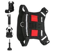 Dog Harness, Soft Adjustable Vest, Pet Chest and Back Fixation with Mounting Base, Small Animal Accessories, 7.09x7.09 Inch, Ideal for Adventures, Walks, Training, Can Bear 8-35kg