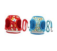Dog Harness Strap Hamster Carrier Cage Straw Hat for Dogs Outdoor Vest No Dog Harness Reflective Vest for Dogs Safely Ou (Red S)