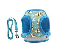 Dog Harness Strap Hamster Carrier Cage Straw Hat for Dogs Outdoor Vest No Dog Harness Reflective Vest for Dogs Safely Ou (Blue S)