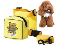 Dog Harness with Backpack | Cartoon Dog Backpack with Lead for Dogs, Walking Harness Colorful Colorful Adjustable Cute Rabbit Dinosaur Pattern for Camping de Via