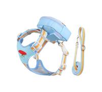 Dog Harness, With Bag And Leashes, M/L/XL, Anti-Dropping Reflective Lines, Breathable Mesh, Comfortable Adjustable Fit, For Dogs Outdoor Walking Shopping