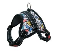 Dog Harness with Handle, Multi-Purpose Dog Support Harness, Pet Leash Strap, Suitable for Outdoor Activities Colorful Graffiti (XL)