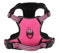 Dog Harness with Lead and Collar Adjustable Dog Vest Harness Pink XL vidaXL