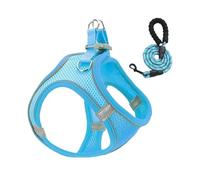 Dog Harness with Lead, Mesh Harness and Dog Leads Combination, Reflective Vest for Puppies, Kittens and Cats for Travel with the Car, Training, Veterinary Visits, Outdoor