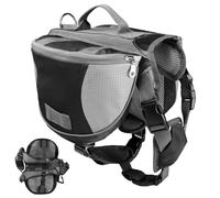 Dog Harness With Pockets | Breathable Adjustable Pet Accessories,Large Backpack For Dogs | for Daily Shopping Urban Travel Transport Car Public Transport Camping Air