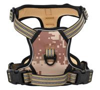 vidaXL Dog Harness with Reflective Stripes Adjustable Black L