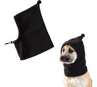 Dog Hat,1PC Winter Dog Snood Head Wrap,Pet Ear Protection Hat Ears Hoodie Earmuffs for Noise Reduction Dog Neck and Ear Warm (Black, M)
