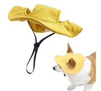 Dog Hat, 2025 Upgrade Outdoor Sun Protection Hood for Dogs, Adjustable Cute Hats for Dogs with Ear Holes Outfit，Pet Cap Hide Sunlight for Summer Dog