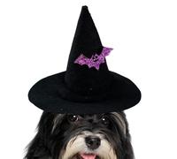 Dog Hat - Cat Costume Witch Hat,Adjustable Dress up Accessory for Pets Festival Celebration Cosplay Family Gathering Stage Show Party Holiday Masquerade
