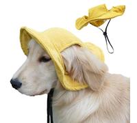 Dog Hat, Cat Visor, Summer Beach Hat, Velvet Material, Fisherman Style, Wide Brim Sunscreen Protection, Comfortable And Breathable, Outdoor Pet Gear, 9.84-13.78 In, 1 Piece
