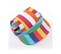 Dog Hat,Dog Baseball Cap 3Pcs Pet Hat Dog Baseball Summer Canvas Cap Only For Small Outdoor Accessories Hiking Sports(A Stripe,XL)