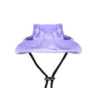 Dog Hat,Dog Baseball Cap 3Pcs Tie-dyed Pet Hat with Ear Holes Dog Puppy Sunscreen Baseball Cap for Dogs Summer Cat Cap Sun Hat Small Dogs Outdoor Hiking Hat(PURPLE,Small(for pet 1-3.5kg))
