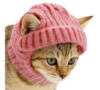 Dog Hat | Knitted Soft Breathable Headwear with Ear Holes,Cat Hat,for Winter Birthday Party Cosplay Halloween New Years Festival Puppy Kitten Chihuahua French Bulldog