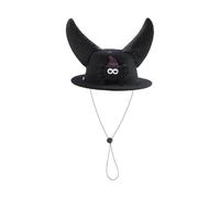Dog Hat, Party Hat with Horns Design, Adjustable Costume Accessory for Celebrations, Parties, Family Gatherings, Shows, Theatre, Carnival