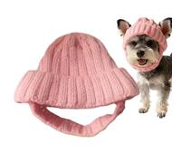 Dog Hat - Stretchy Knit Beanie Hat | Soft Ear Flap Beanie Hat Comfortable Knitted Design Knitted Neck Warmer Puppy Headwear Halloween Photography Party Travel in FA